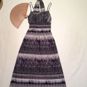 Julia Maxi Dress Stretch Smock Empire Waist S